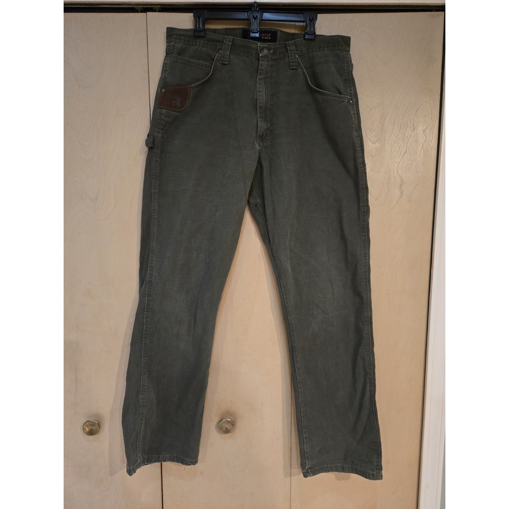 Wrangler Riggs Workwear Ranger Pants Green Ripstop Cargo 3W060BL Mens 36x32